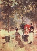 Cafe in Paris Konstantin Alexeievich Korovin